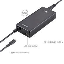 ICV 5-20 в 90 Вт тип-c USB-C USB C адаптер для ноутбука Зарядное устройство для Macbook Google ChromeBook Pixel Blade Stealth Xiao mi Nexus