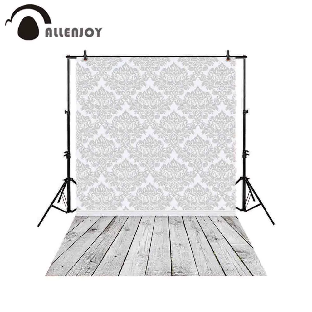 

Allenjoy Photography backdrops damask retro wood background for photo studio
