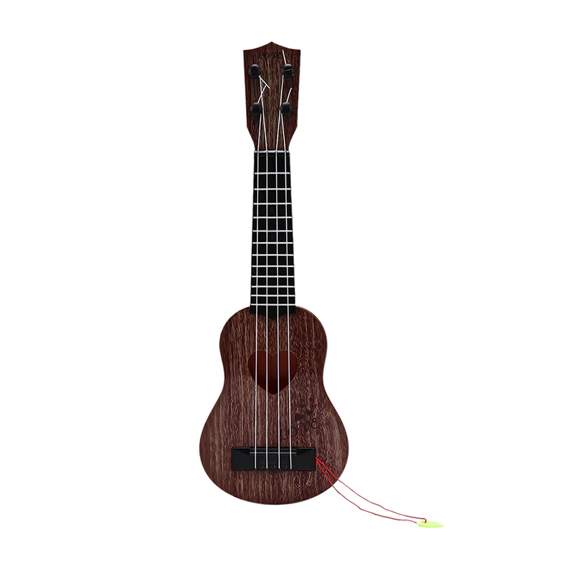 Мини-гитара для начинающих, Классическая, безопасная, простая гитара укулеле, 4 струны, образовательный музыкальный концертный инструмент, игрушка для детей, рождественский подарок