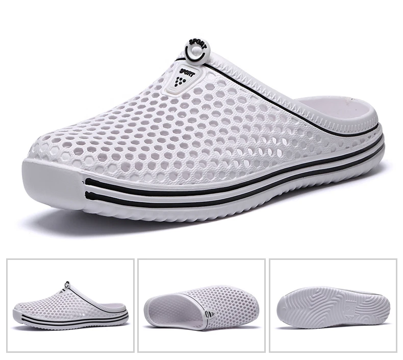 Brand Duty-Free Big Size 36-45 Lover Clogs 6 Colors Croc Shoes Men Band Sandals Summer Beach Water Swimming Mens Shoe (18)