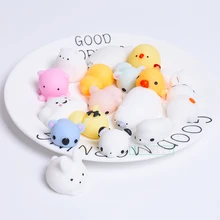 1pc antistress ball Mini Squeeze Toys Squishy cat Slow Rising doll Stretchy Animal Healing Stress Hand