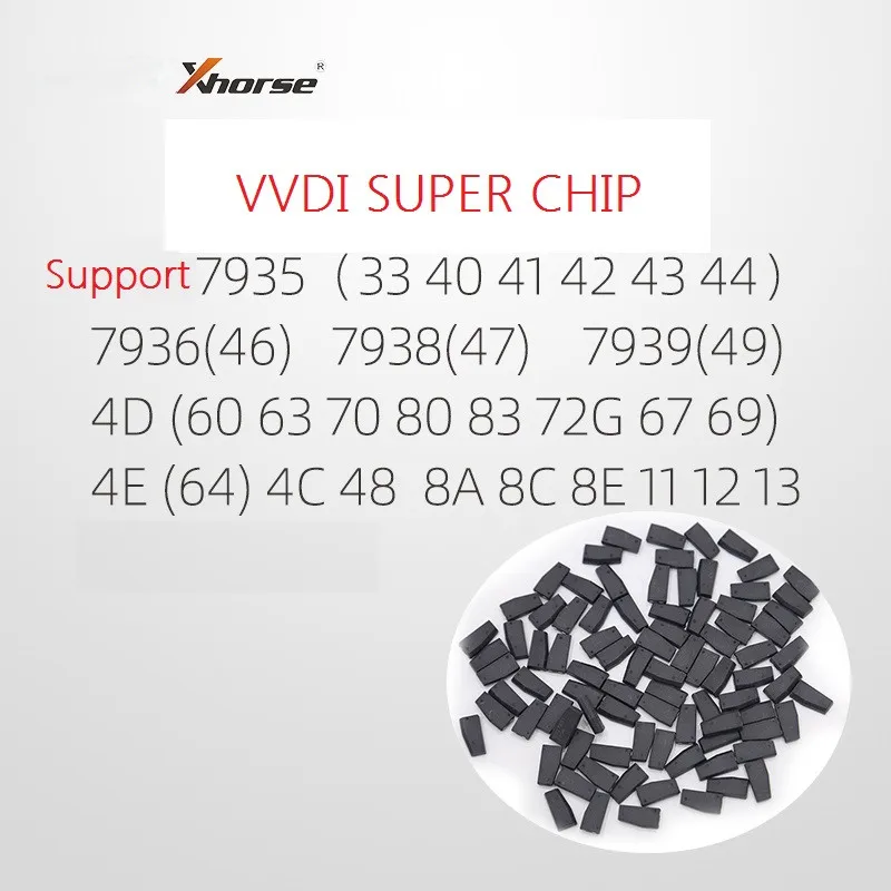 10 шт. оригинальный Xhorse VVDI XT27A66 XT27B05 1905 супер чип для ключа чип-копир клон 46/47/48/4C/4D/4E