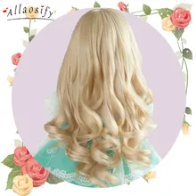 Allaosify bjd волосы куклы аксессуары 1/3 1/4 1/6 1/8 Bjd кукольный парик с длинными кудрявыми волосами Волосы для кукол bjd парик Бесплатная доставка 21 цвет