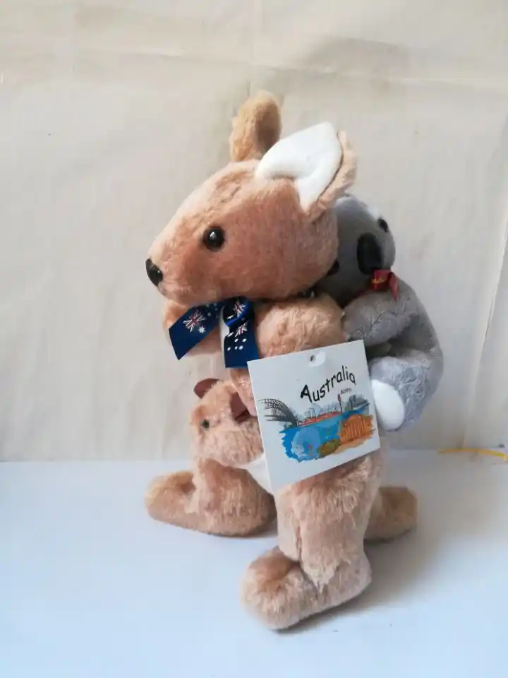 large stuffed kangaroo