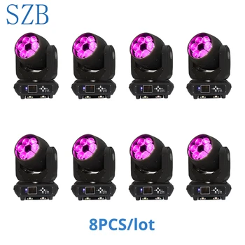 

8 PCS SZB Bee Eyes Moving Head Light 6X40W RGBW 4IN1 WASH DMX channel DJ Moving Head Light stage beam wash moving/SZB-MH0640