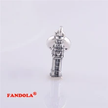 Подходит для Pandora шармы браслеты Лондон бусины 925 стерлингового серебра ювелирные изделия