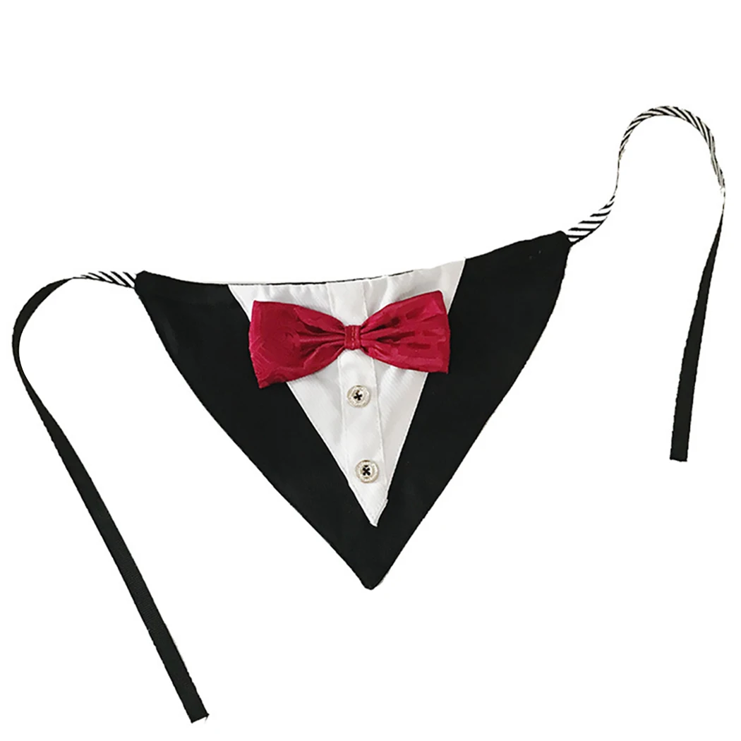 Title 5, Pet Dog Cat Gentleman Fashion Suit Butterfly We...