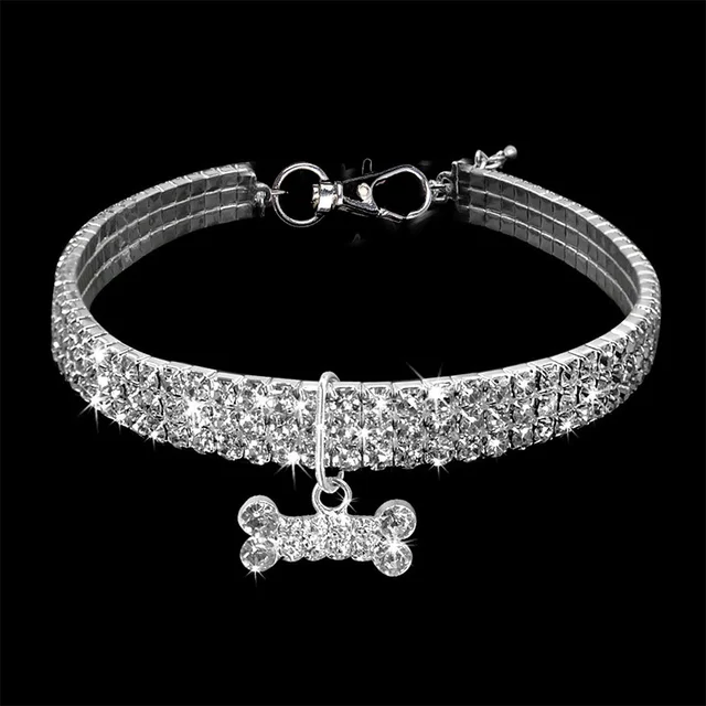 Bling Rhinestone High Quality Dog Collar Popular Puppy Crystal 1PC