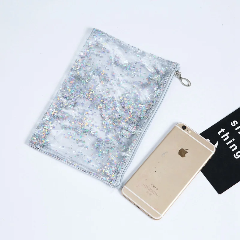 PVC Transparent Women Cosmetic Bag Pretty Quicksand Make Up Beauty Portable Organizer Bag Storage Clutch Zipper Make Up Case PVC Transparent Women Cosmetic Bag Pretty Quicksand Make Up Beauty Portable Organizer Bag Storage Clutch Zipper Make Up Case