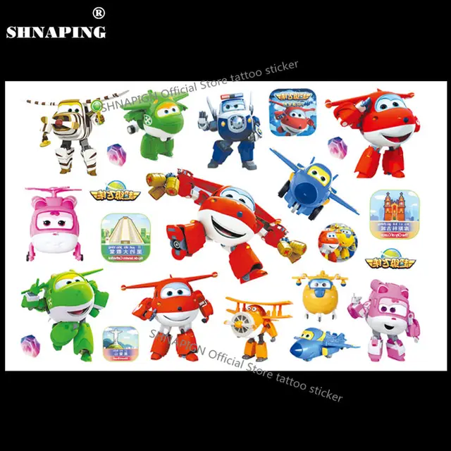 SHNAPIGN Cute Plane Child Temporary Tattoo Body Art Flash Tattoo Stickers 17x10cm Waterproof Henna Tatoo Styling Wall Sticker SHNAPIGN Cute Plane Child Temporary Tattoo Body Art Flash Tattoo Stickers 17x10cm Waterproof Henna Tatoo Styling Wall Sticker