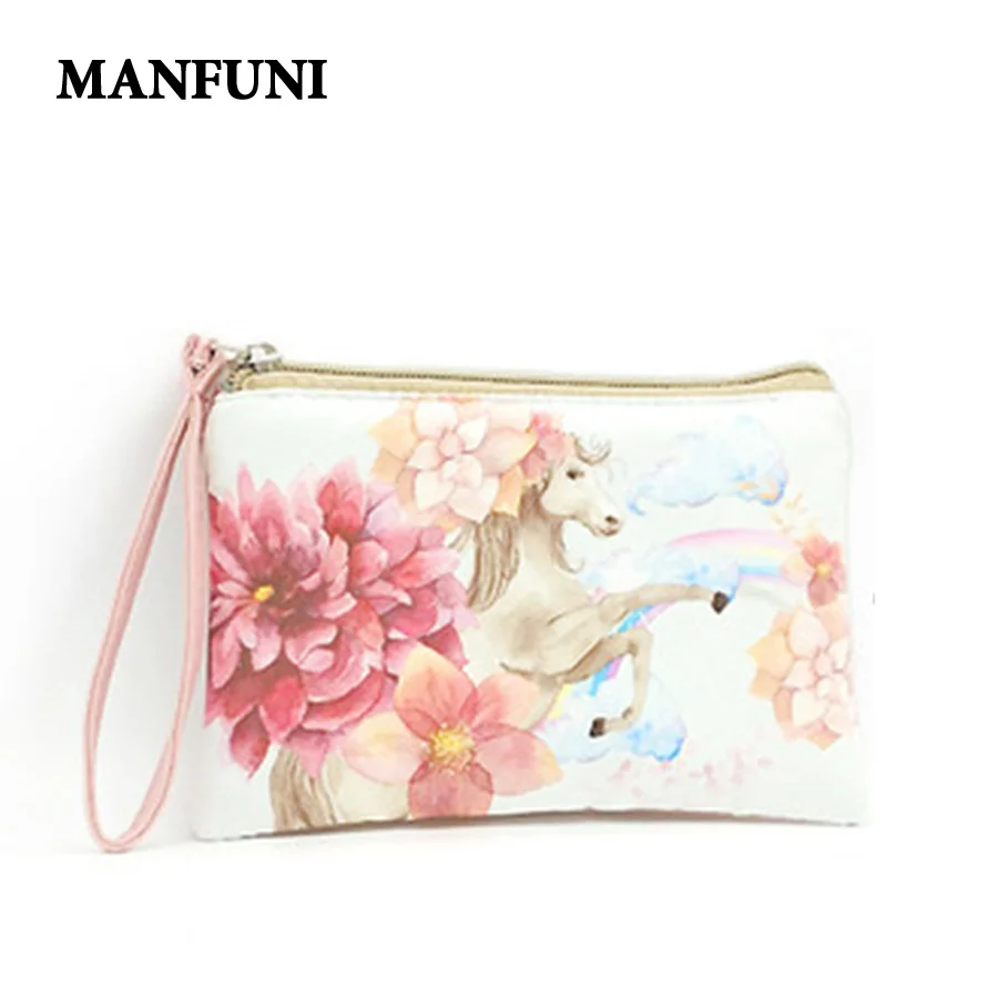 

MANFUNI Creative Canvas Ladies Purse Clutch Cartoon Cute Animal Pattern Coin Purse Girl Cute Clutch Bag Coin Phone Bag