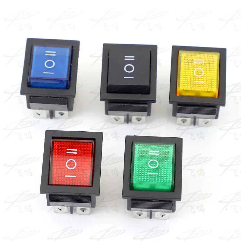

Rocker Switch Power Switch 3 Position 6 Pins With Light 16A 250VAC/ 20A 125VAC