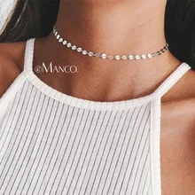 Emanco Бусины делая Цепи колье Цепочки и ожерелья Золотой Цвет Новые поступления подарки для Для женщин Модные украшения