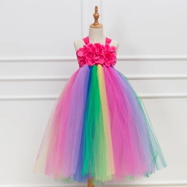 Buy Children Rainbow Tutu Dress for Girls Kids