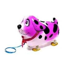 Pink Spotty dog shape balloon toy children like cute walking pet balloons party balloons with good quality