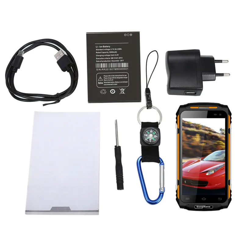 Android 6.0 Smartphone GUOPHONE X2 2GB RAM 16GB ROM MTK6737 Quad Core 8MP Original Waterproof Mobile Phone 4G WCDMA Dual Sim