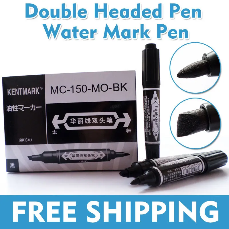 10PCS Black color Free Shipping Sketch art Marker pen gift cheaper than