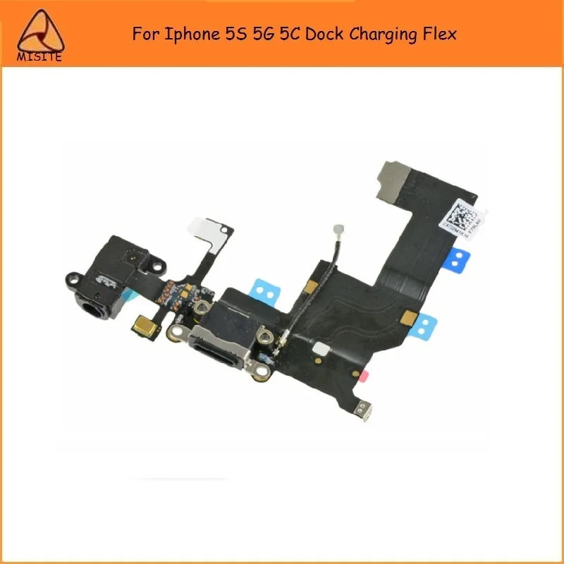10PCS/LOT New Tested Audio Headphone Jack USB Port Charging Flex For Iphone 5 5G 5S 5C Dock Connector Charger Cable | Мобильные