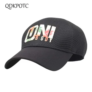 

QDKPOTC 2019 New Men Women Grid Baseball Caps Breathable Sun Visor Hat Fashion letter Hats Eisure Sport Cap Spring Summer Must
