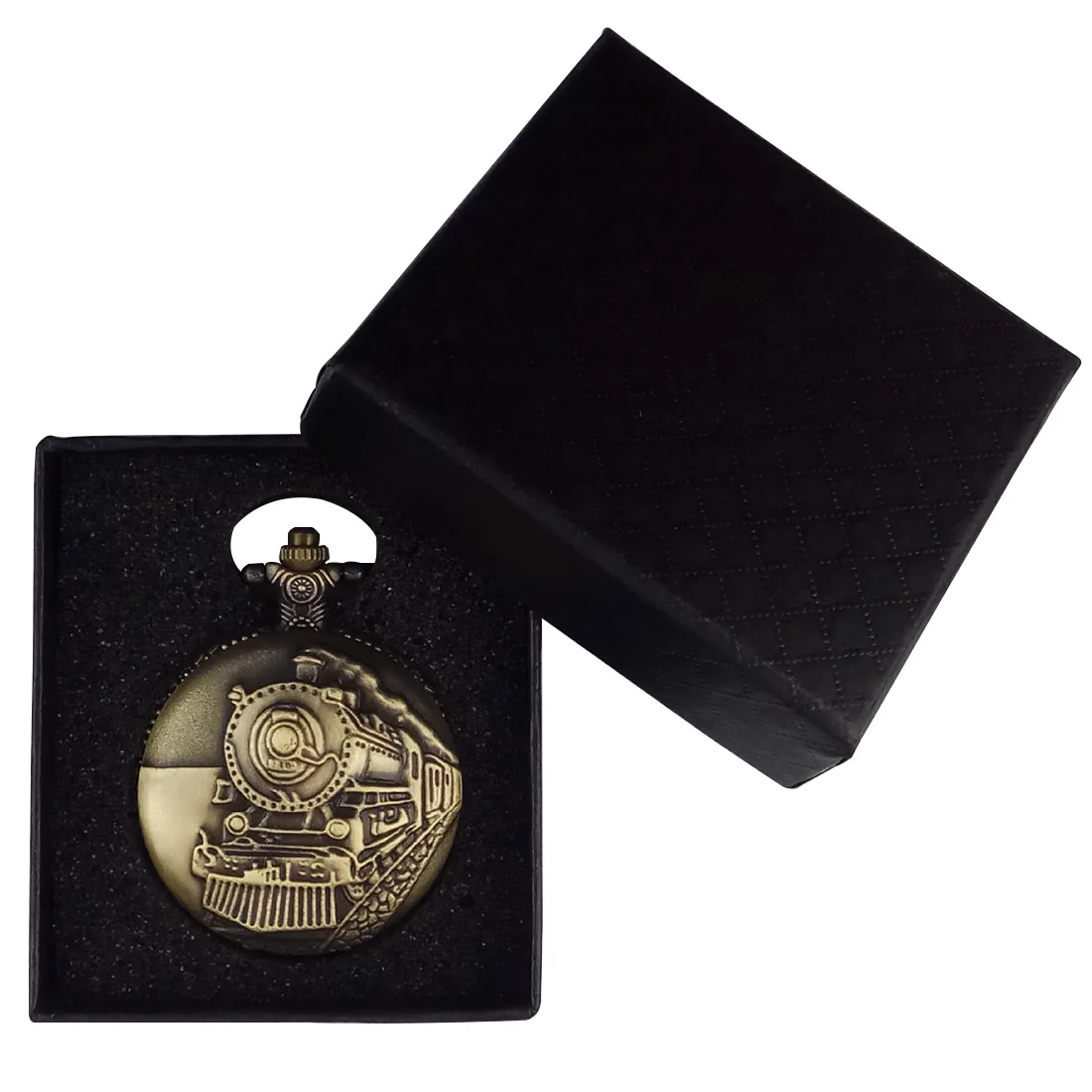 

Good Quality Promotion Pocket Watch Accessories Gray Velvet Christmas Gift Boxes Cases