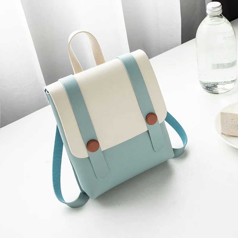 Модные женские кошельки и сумки из искусственной кожи, женские маленькие квадратные сумки-мессенджеры, простой дизайн, мини-сумка на плечо для девочек - Цвет: Синий