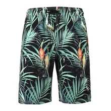 SAGACE мужские пляжные шорты с принтом листьев, повседневные свободные пляжные шорты размера плюс для мужчин, спортивные шорты для бега