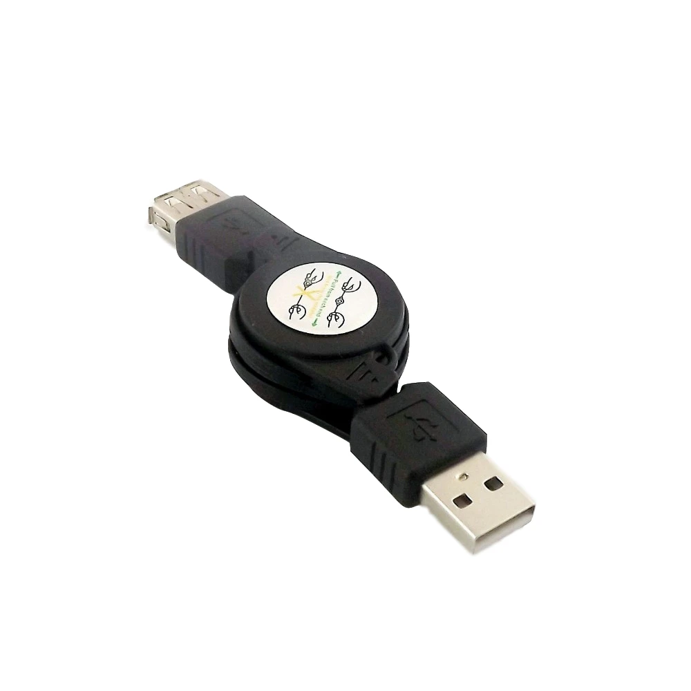 1 шт. USB 2,0 A Мужской к USB 2,0 A Женский Разъем Мужской к женскому порту удлинитель выдвижной Соединительный кабель Шнур