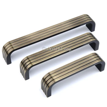 

Vintage 2PCS European Retro Kitchen Cabinet Door Furniture Handles Cupboard Wardrobe Drawer Wine Cabinet Pulls Handles 2 Colors