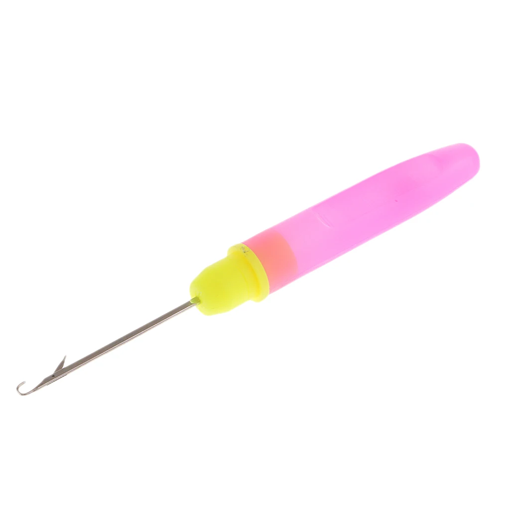 5pcs Wood/Plastic Crochet Latch Hooks Lock Needles Awl for Hair/Micro Braid