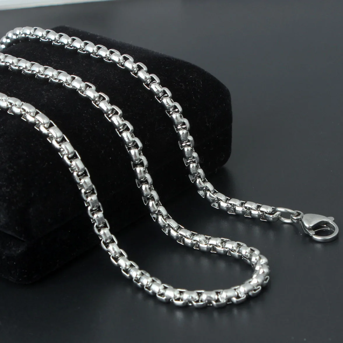 Women Stainless Steel Chain Men Necklace Jewelry Accessories Link Chain