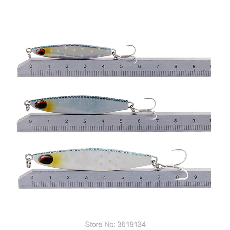 Kingdom Search Jigging Spoon Fishing Lures Hard Baits 1PC Full Aqueous Layer Metal Lure Model 4001 Fishing Tackle