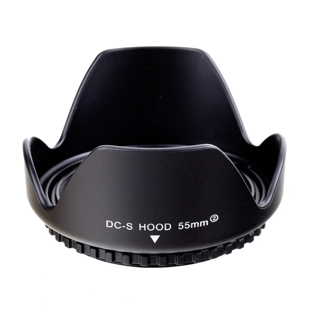 55MM Reversible Petal Flower Lens Hood for canon 55MM lens free