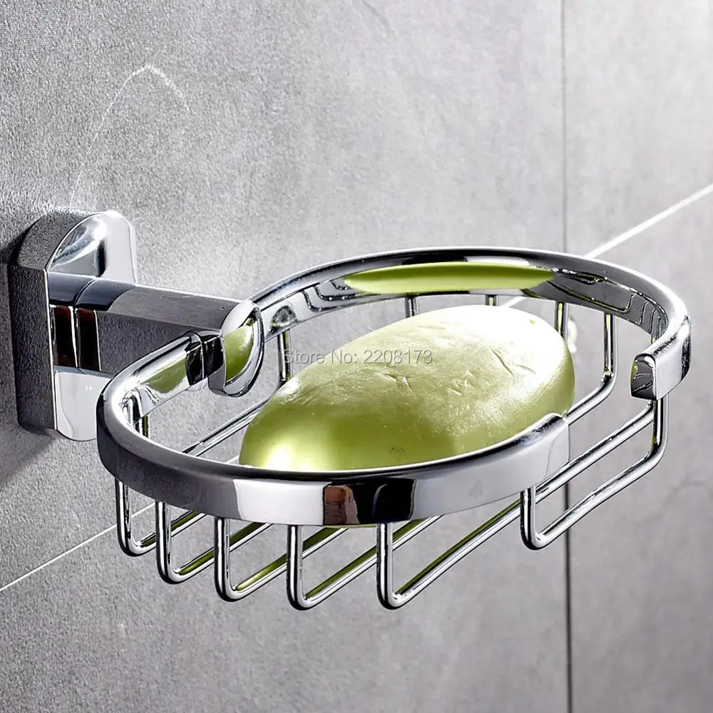 Smesiteli 2017 Promotions New Arrival Luxury Bathroom Soap Dish Holder Chrome plated Solid Brass