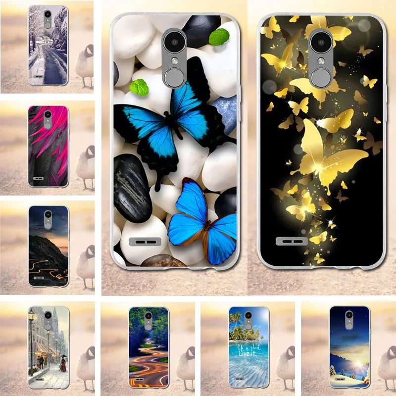 

For LG K10 2017 Case Cool Cute TPU Soft Silicone Painted Case For LG LV5 / K10 X400 M250 M250N Cover Phone Bags For LG K10 2017