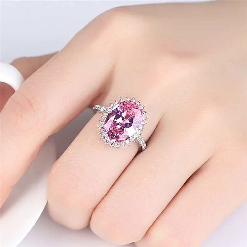 CC Rings For Women Trendy Luxury Jewelry Yellow Cubic Zirconia Big Stone Romantic Bridal Wedding Bijoux Engagement Ring CC3000