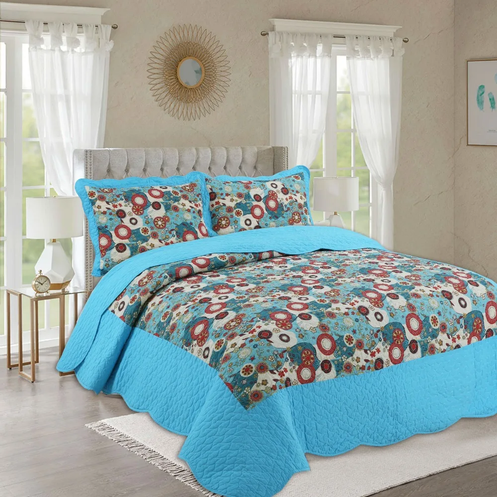 Summer 100% Cotton Patchwork Quilt 1 piece Twin Size Student Quilts Sofa Blanket Bed Cover Sheet Kids Bedding Coverlets
