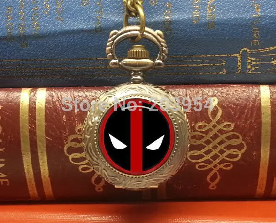 Pocket watch ожерелье из фильма X-MEN Дэдпул 1 шт./лот Прямая поставка Горячая Распродажа