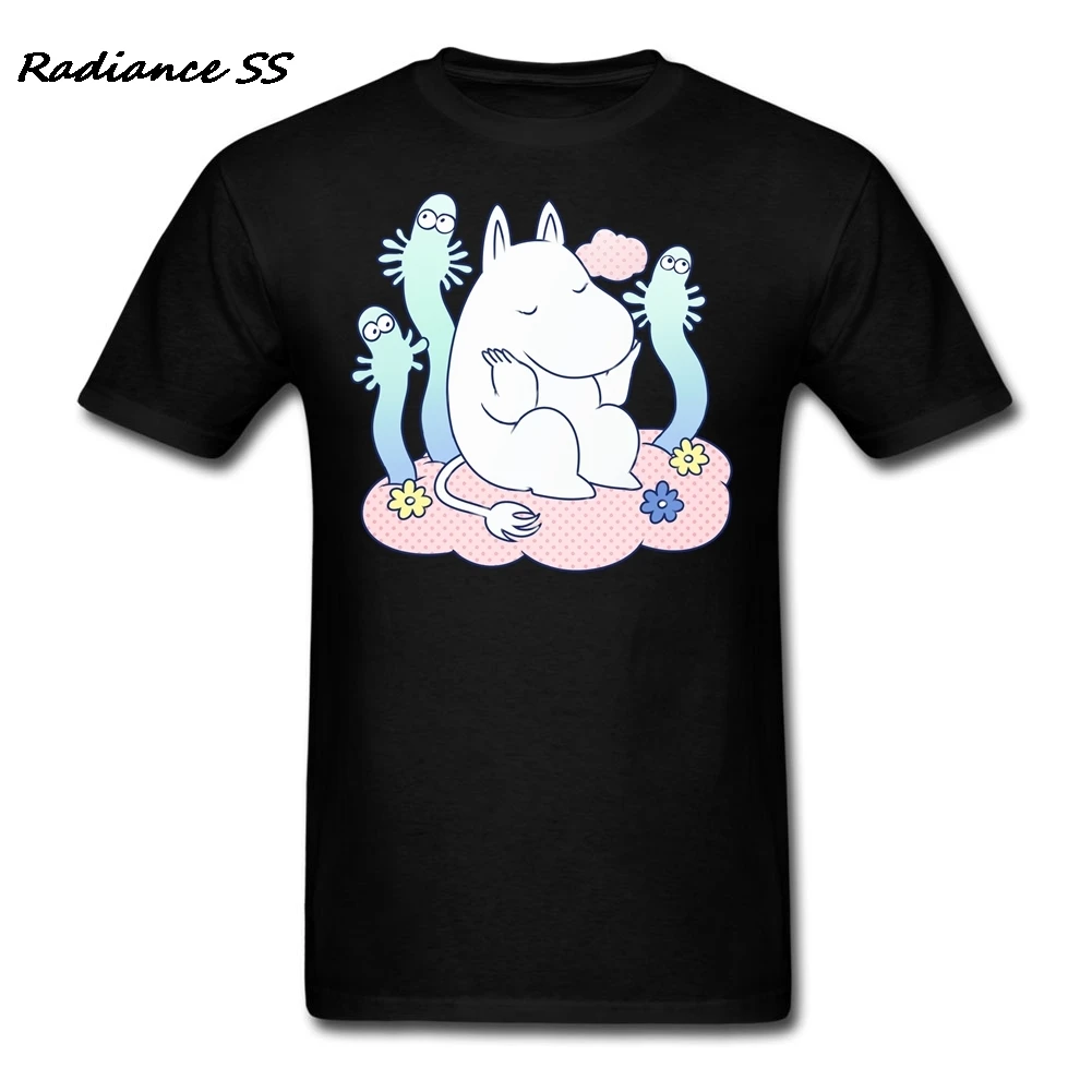 

New Brand T SHIRT Mens Short Sleeve Dreaming Moomin t-shirts Graphic Men t-shirt Plus Size