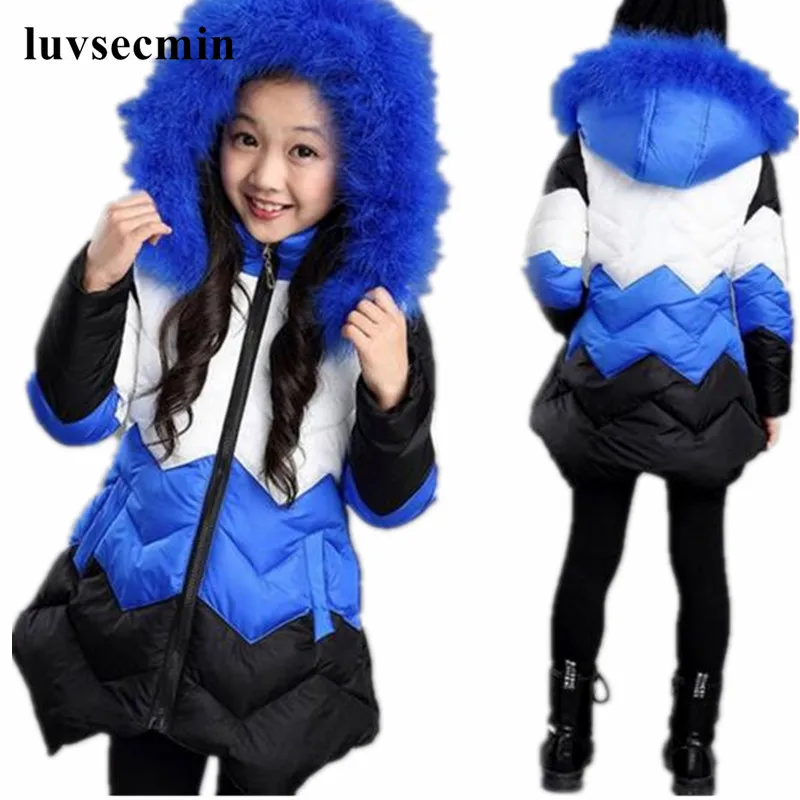 Коллекция 2017 года зимнее хлопковое Стеганое пальто с капюшоном и искусственным