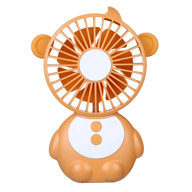 

Monkey Shaped Desk Fan Mini Usb Portable Handheld Fan With Night Light