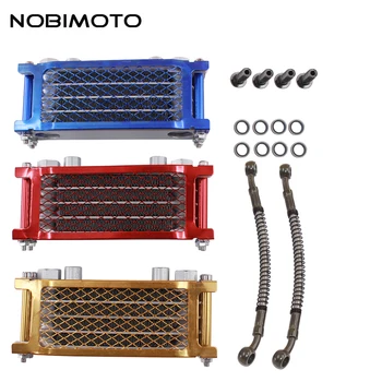 

Scooter 50cc Radiator Motorcycle Oil Cooler With 200mm Tubing Engine Cooling Fit For 50cc-160cc Oil-cooled Engines CNC-181-1