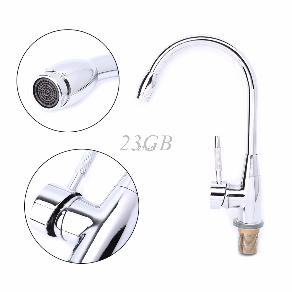 Хромированный смеситель для раковины с поворотом на 360 градусов|kitchen mixer|sink tapkitchen