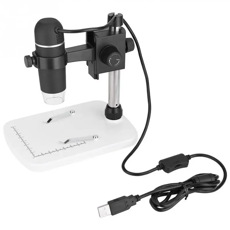 

300x 5MP Electronic Microscope HD USB Digital Microscope LED Measurement With Stand Calibration Chart