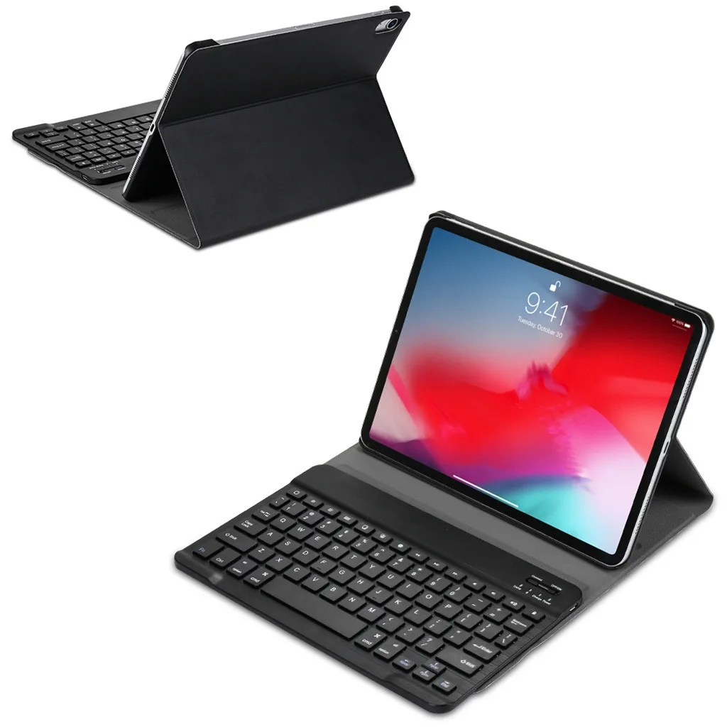 VOBERRY клавиатура беспроводная съемная Съемная Bluetooth клавиатура для Ipad Pro 11 дюймов ультра-тонкий из искусственной кожи чехол Smart Cover#2