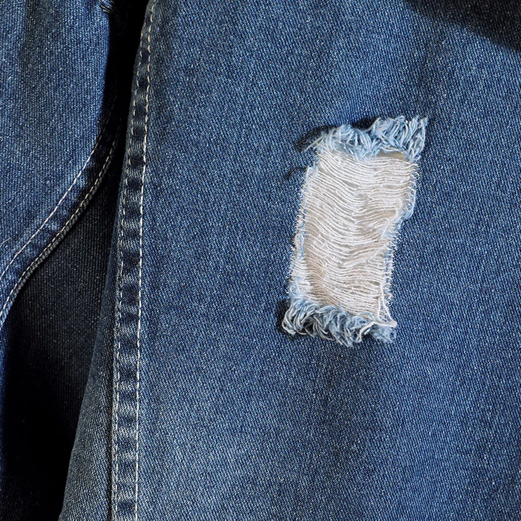 2019 мужская осенне-зимняя куртка в клетку, винтажная джинсовая куртка с потертостями