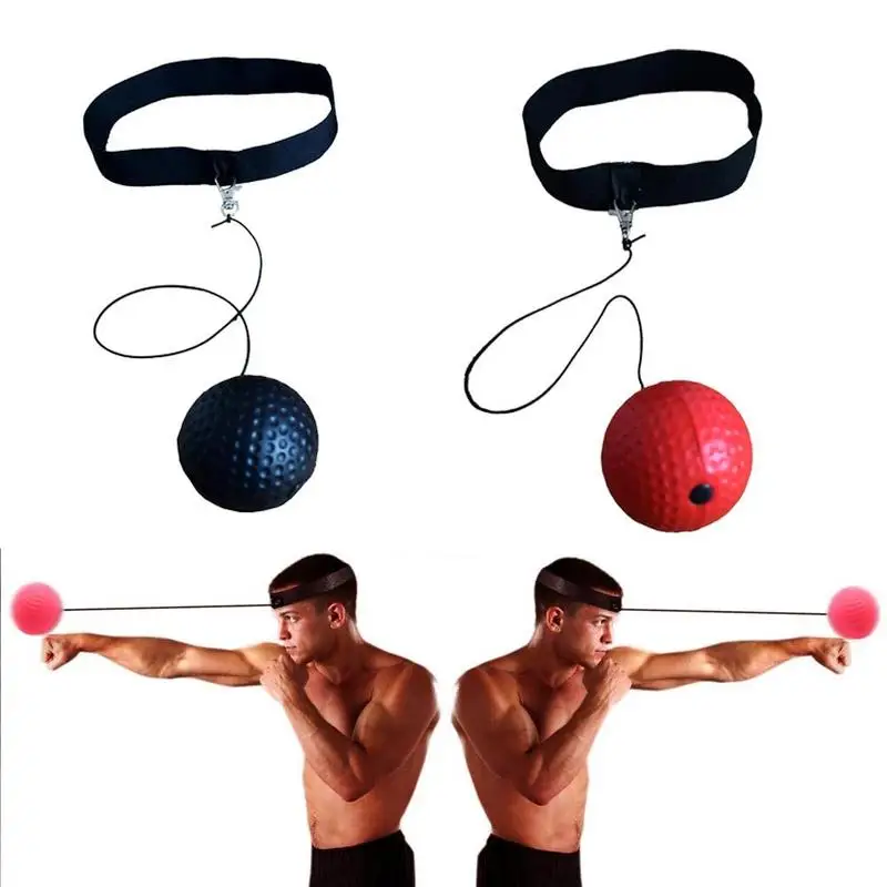 Гимнастический шарик из ПУ скоростной мяч для бокса магический мяч для реакции мяч для борьбы с тренировочными реакциями способность для распознавания вентиляционного кулака с головным диапазоном