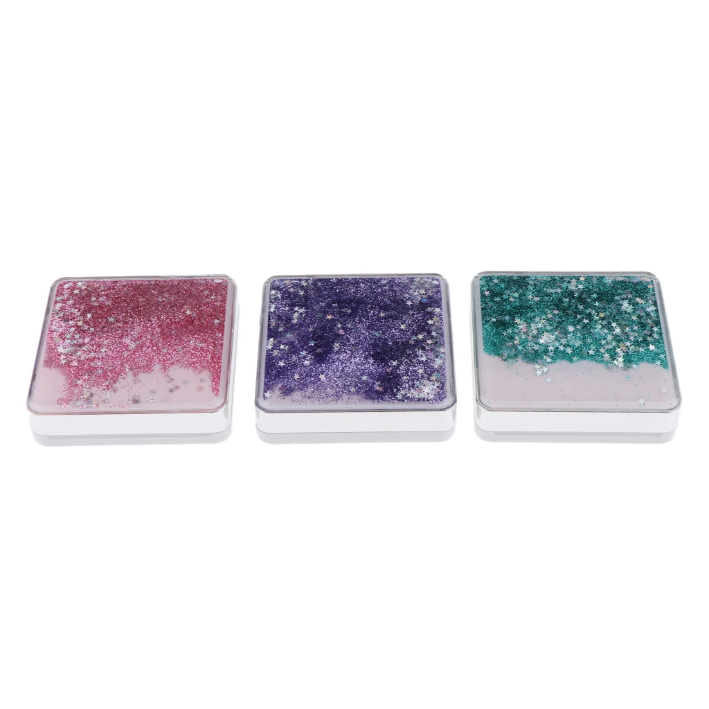 

Compact Pocket Size Empty Air Cushion Puff Box BB Cream Container Makeup Vanity Case & Make Up Mirror-Green/Purple/Pink Optional