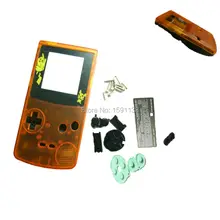 Изготовленный на заказ GBC чехол смешанный Оранжевый Черный Цвет ограниченный мультфильм пластиковые линзы для Gameboy цветная консоль мальчик цветная игровая система