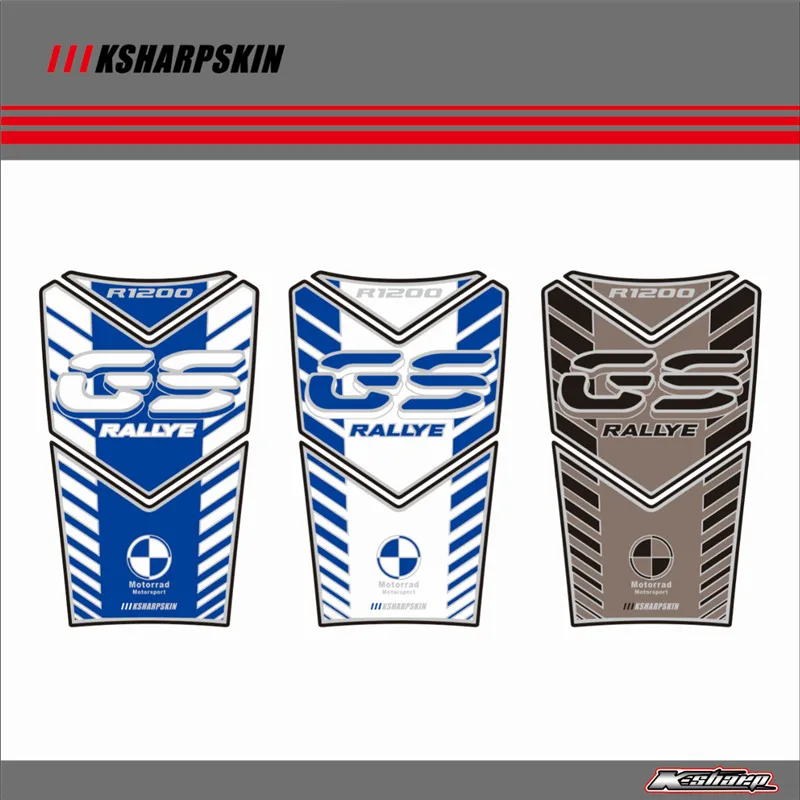 

3D ADESIVI Sticker Decal Emblem Protection Tank Pad Cas Cap Fit FOR BMW R1200GS LC R1200 GS RALLYE 2017 2018