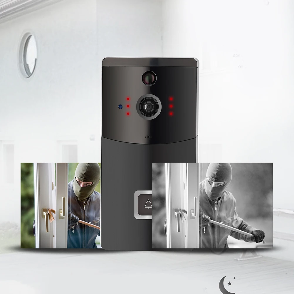 Умный домашний видео дверной звонок WiFi HD 720P Противоугонная камера безопасности ночное видение беспроводной дверной звонок GY88